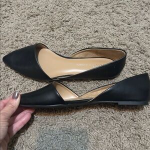 New Rohb Joyce Azria Black Flats Size 7M